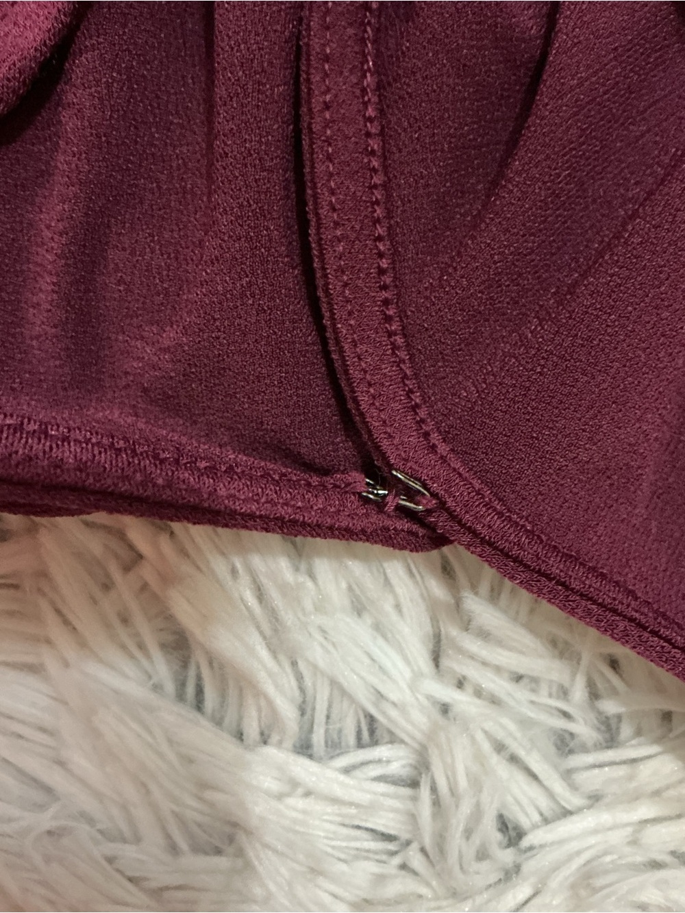 Banana Republic XL Burgundy Surplice Wrap Blouse Long Sleeve NWT - Picture 9 of 15